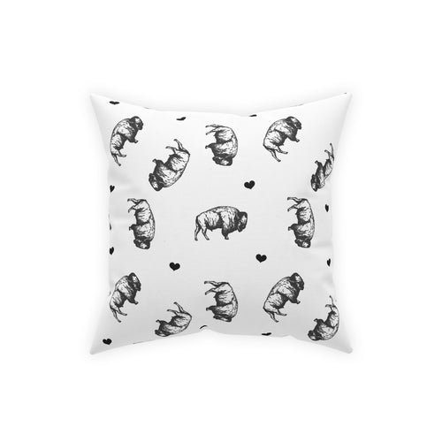 Buffalo Small Hearts Pillow