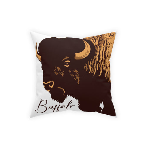 Buffalo Head in Brown