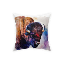 Load image into Gallery viewer, Buffalo Head in Watercolors