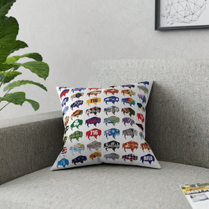 Mini Patterned Buffalo Pillow