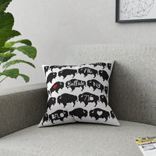 Load image into Gallery viewer, Black and White Buffalo Ny Pillow