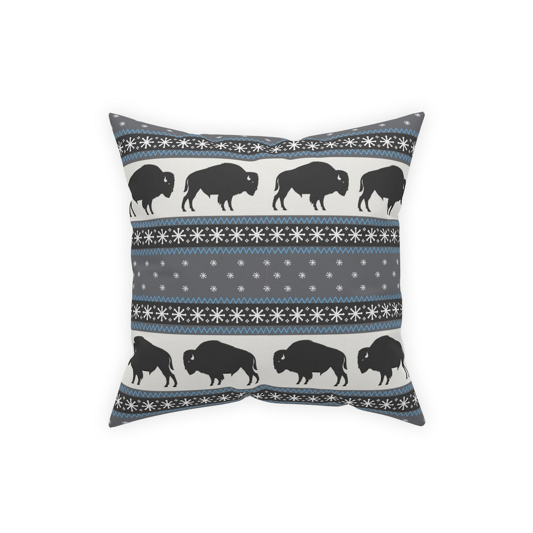 Buffalo Snowflake Pillow