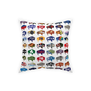Mini Patterned Buffalo Pillow
