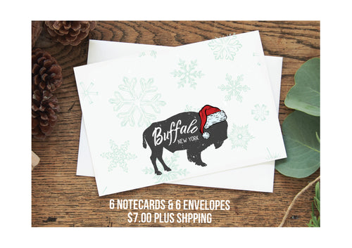 Notecard Winter Buffalo