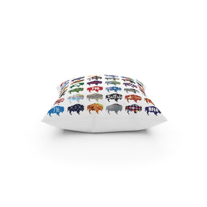 Mini Patterned Buffalo Pillow