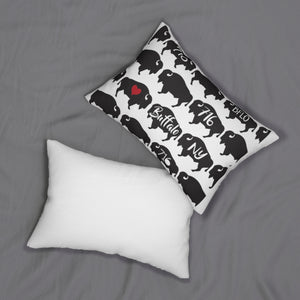 Buffalo Black Pillow